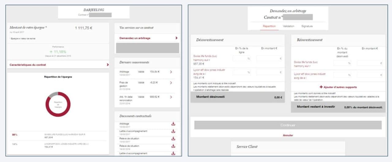 espace client de l'assurance vie Darjeeling