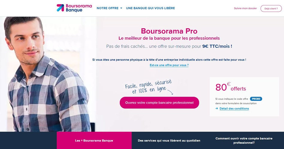 Boursorama PRO : notre avis sur ce compte professionnel en ligne