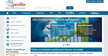 Page d'accueil Altaprofits