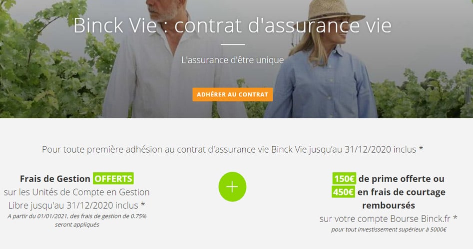 Binck Vie : le contrat d’assurance vie de Binck
