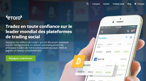 image du site etoro, la plateforme de trading social