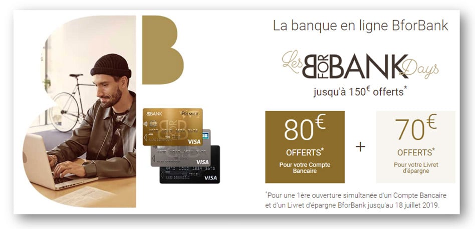 BforBank offre exceptionnelle : jusqu’à 150€ offerts