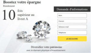 arnaque placement diamant