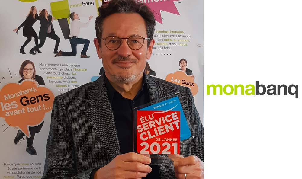 Monabanq est « Elu Service Client de l’Année 2021 » pour la quatrième année consécutive